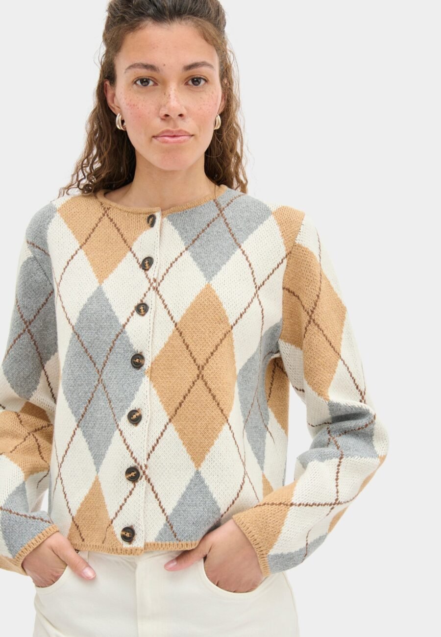 Aggie Argyle Cardigan