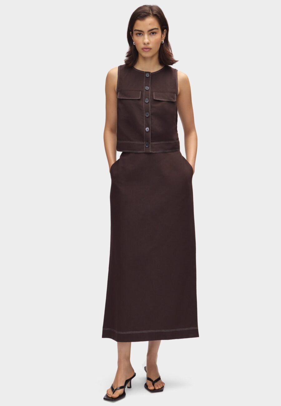 Mia Linen Maxi Skirt