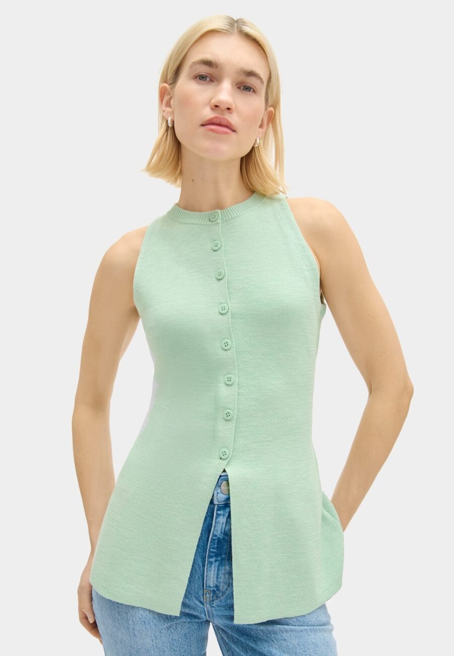 Daphne Sleeveless Waisted Knit