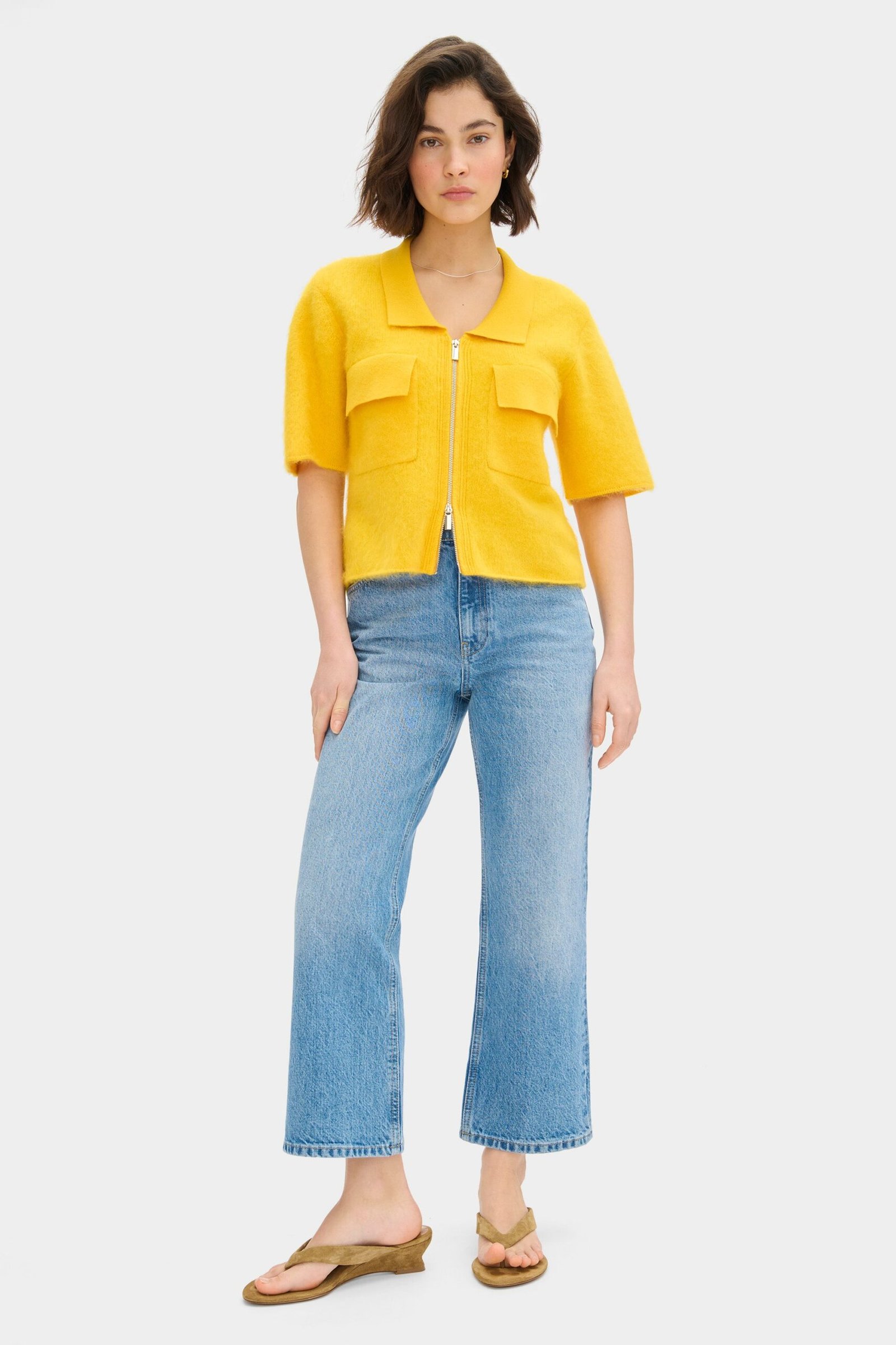 Erika Zip Up Knitted Shirt - Image 2