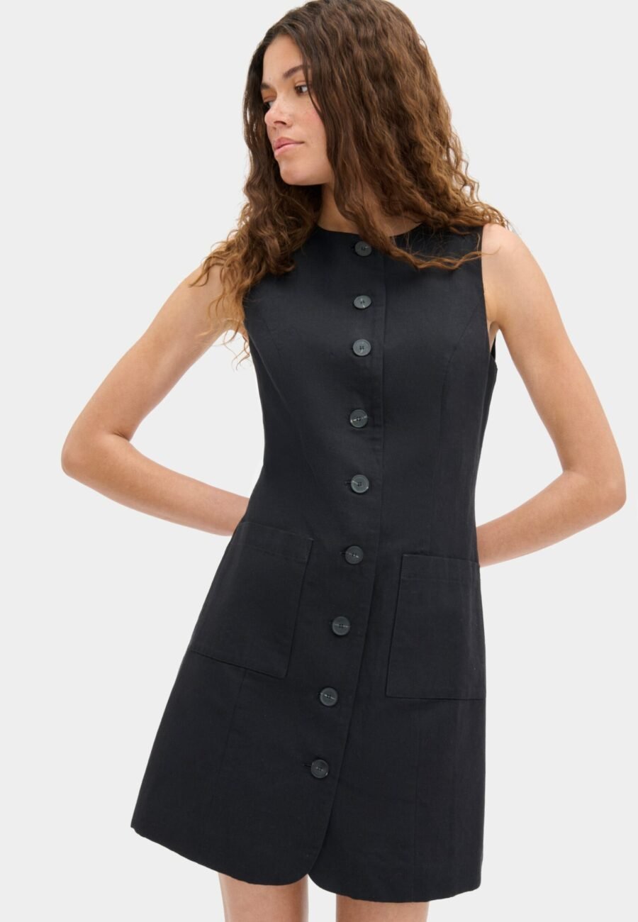 Leah Linen Mini Dress