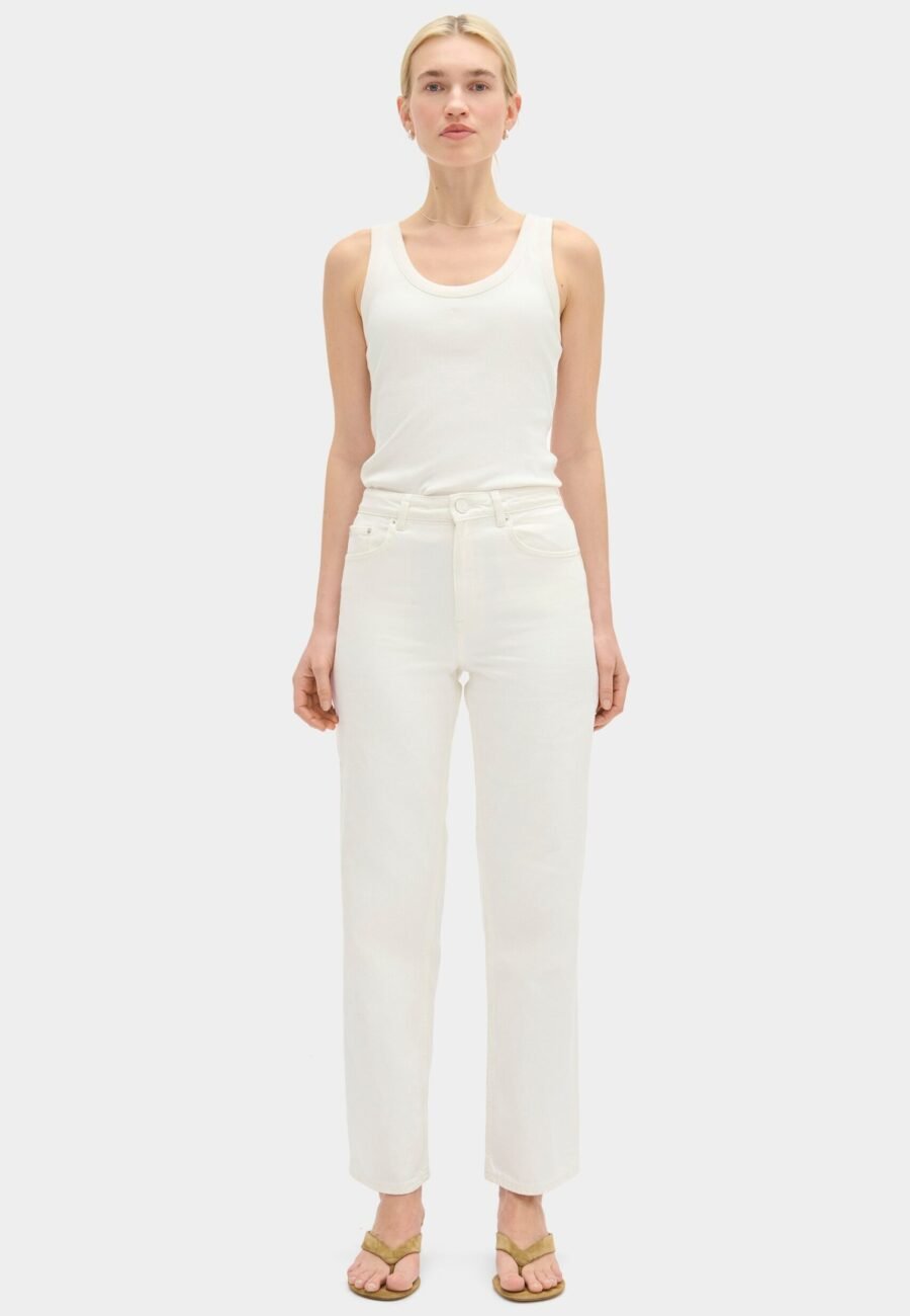 High Rise Straight Leg Jeans